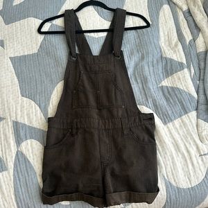 Free people ziggy grey shortalls
